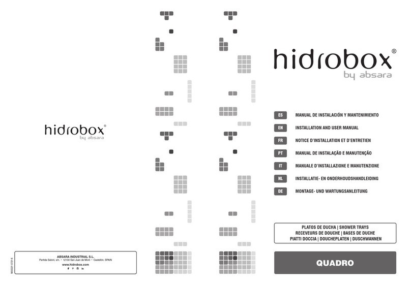 Absara HIDROBOX QUADRO Installation and user manual