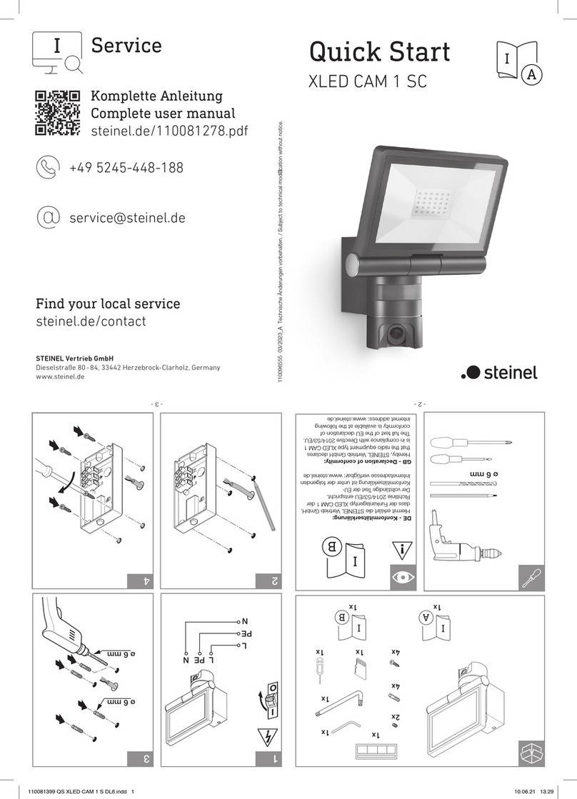 STEINEL XLED CAM 1 SC quick start