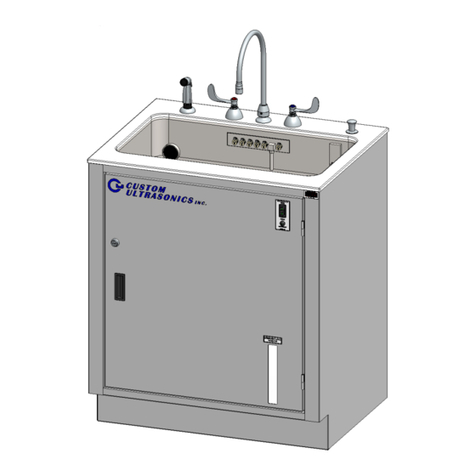 CUSTOM ULTRASONICS Scope-Assist Flushing Sink Operator and  maintenance manual