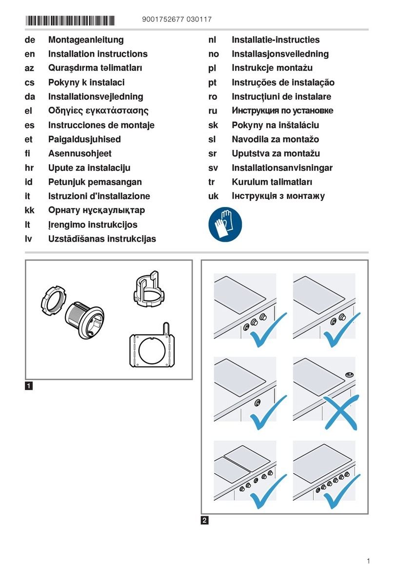 Gaggenau CA414110F installation instructions Gaggenau CA414110F installation instructions