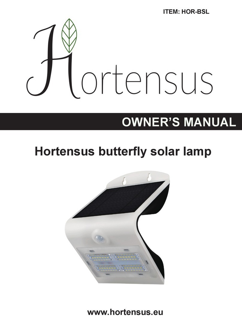 Hortensus HOR-BSL owner's manual