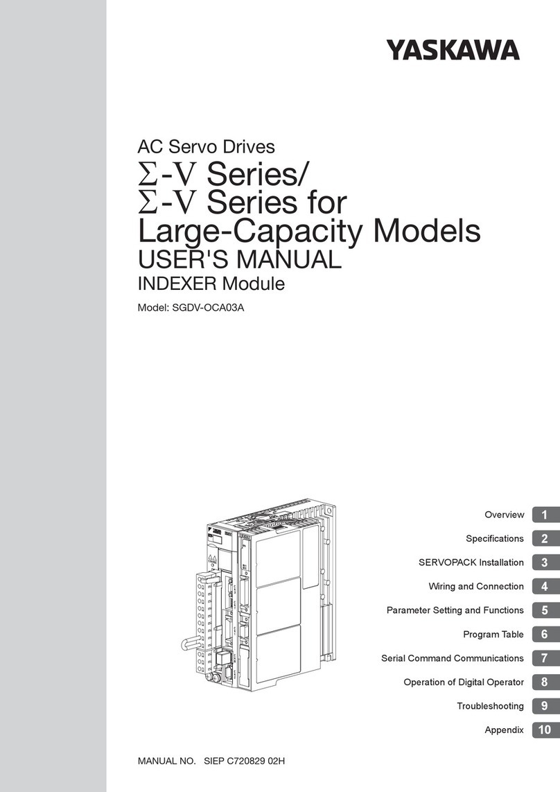 YASKAWA S-V Series user manual