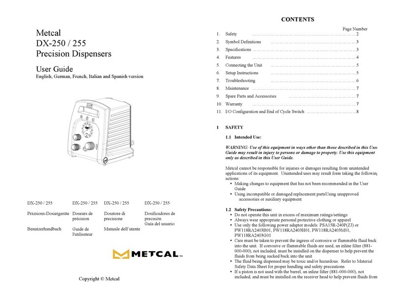 Metcal DX-250 user guide