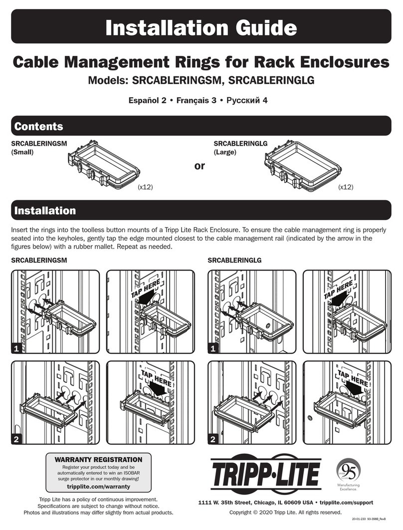 Tripp Lite SRCABLERINGSM installation guide