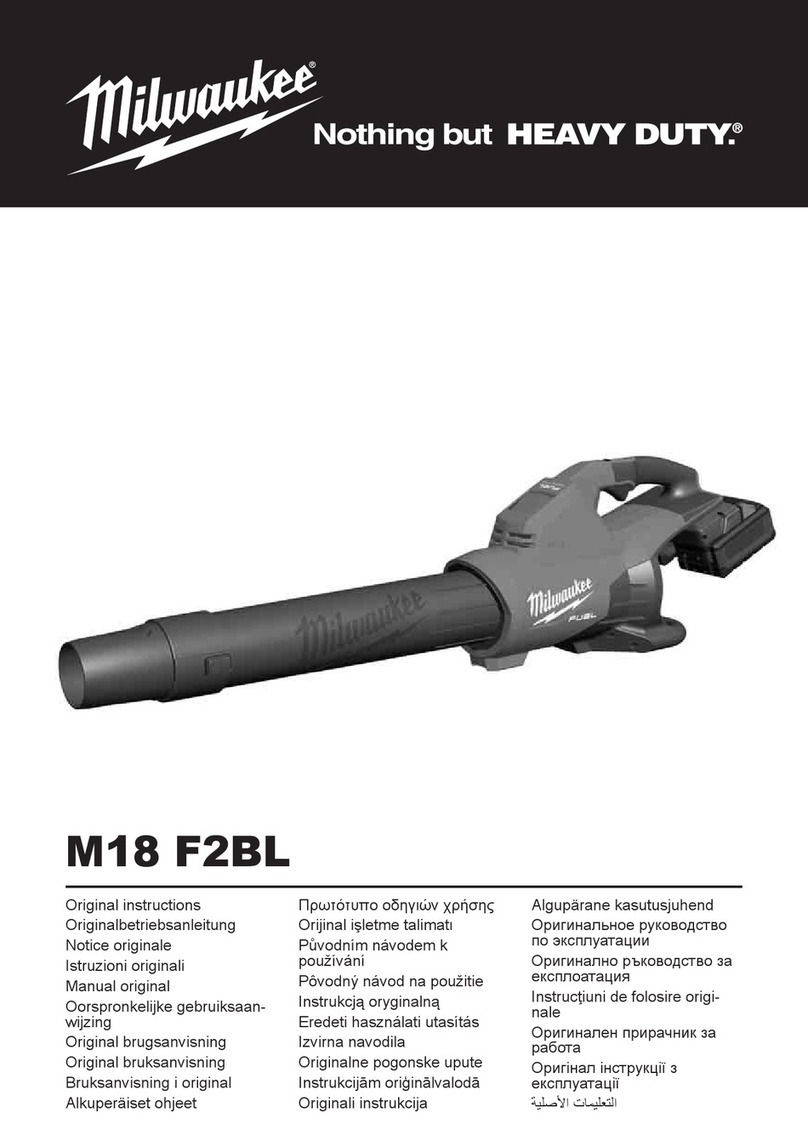 Milwaukee HEAVY DUTY M18 F2BL Original instructions