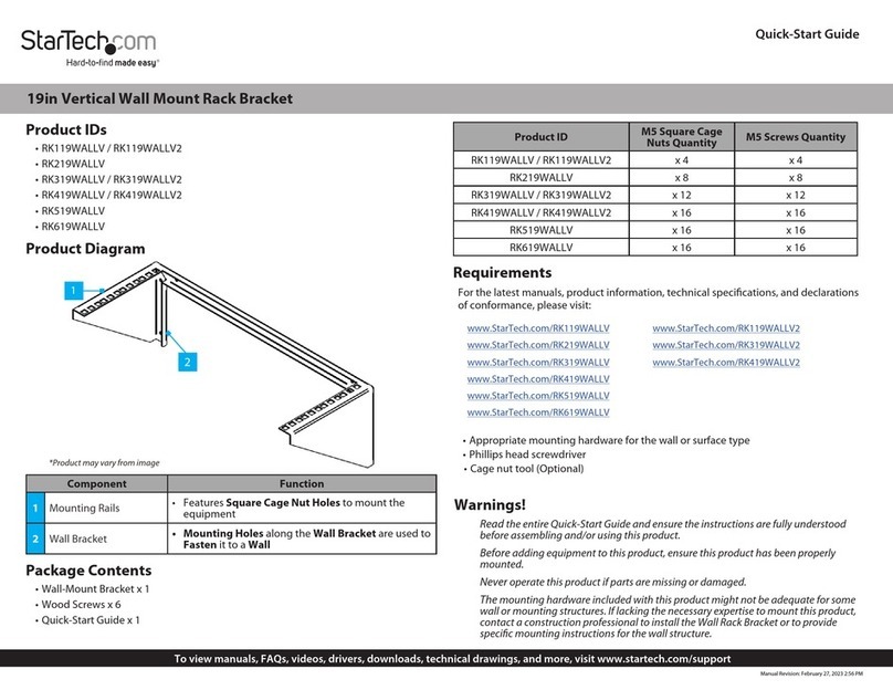 StarTech.com RK119WALLV User manual