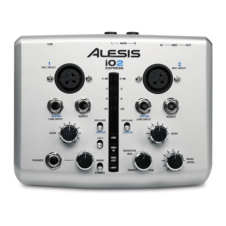 Alesis IO|2 quick start guide