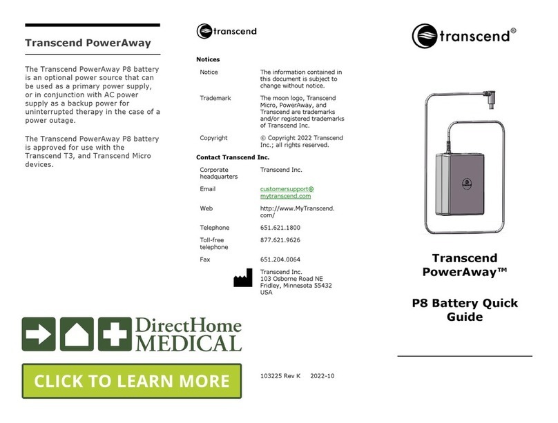 Transcend PowerAway P8 quick guide