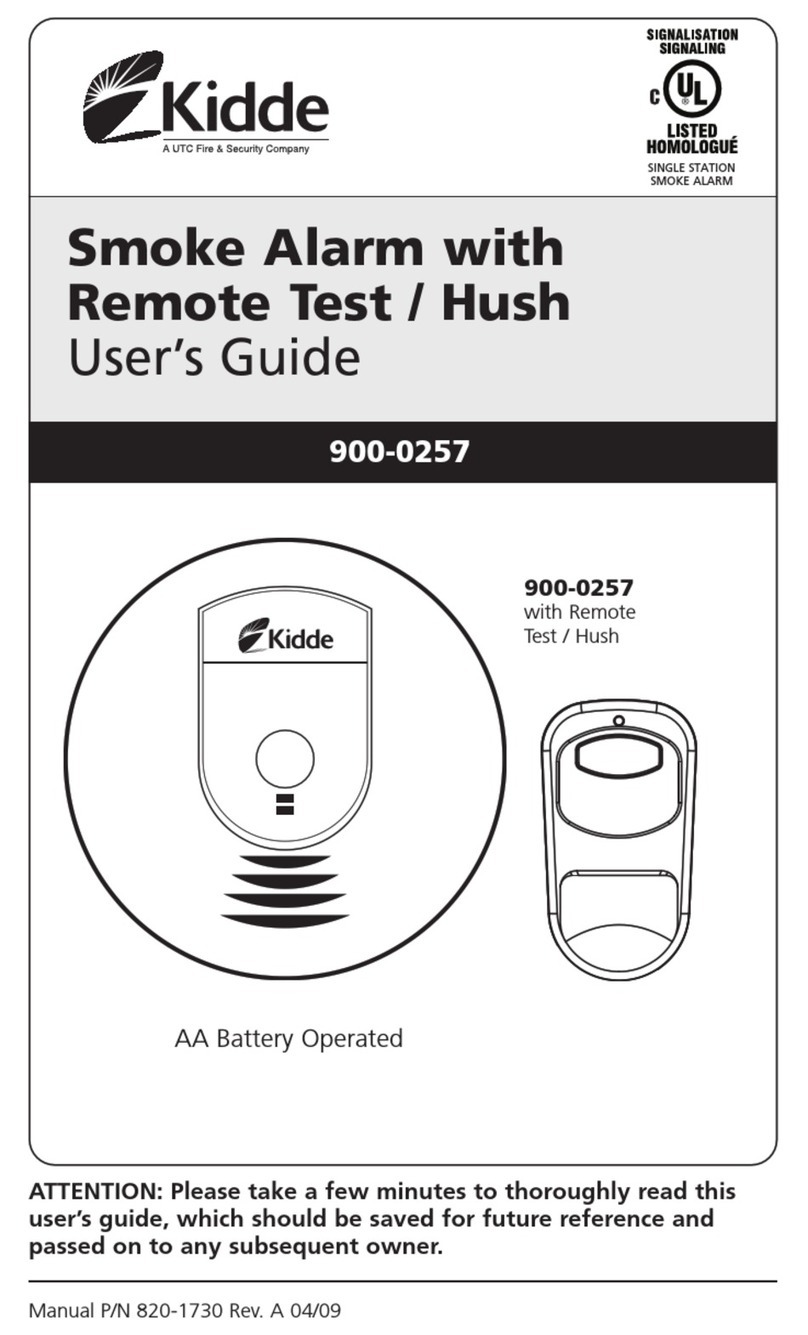UTC Fire and Security Kidde 900-0257 user guide