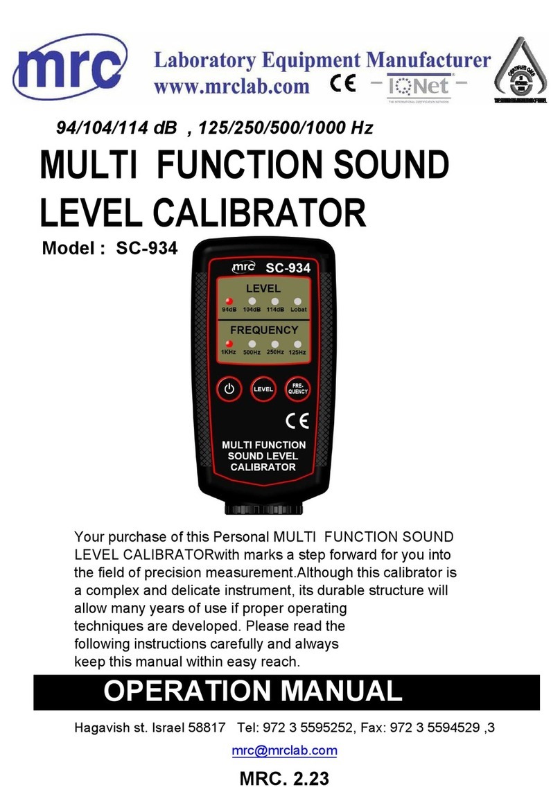 MRC SC-934 User manual
