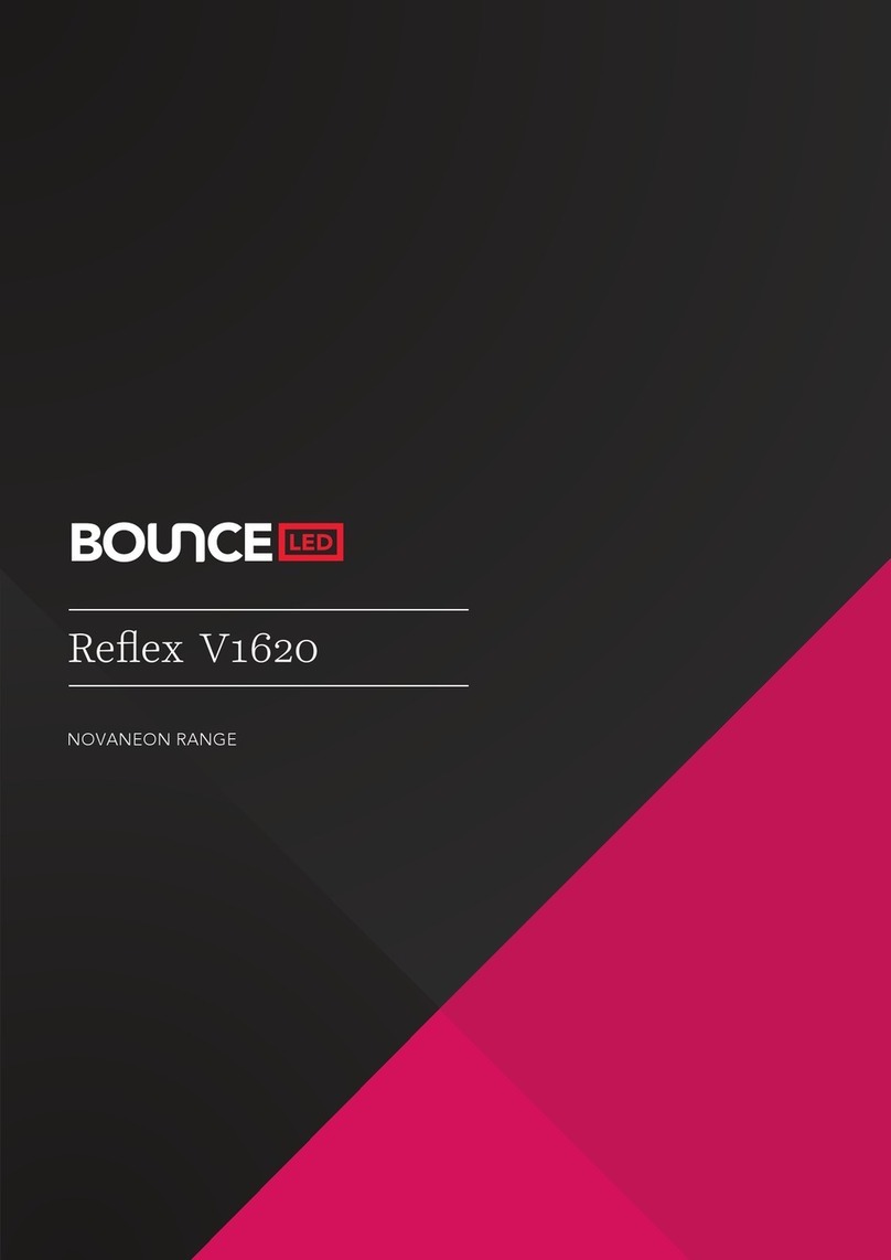 Bounce LED NOVANEON Reflex V1620 quick start guide