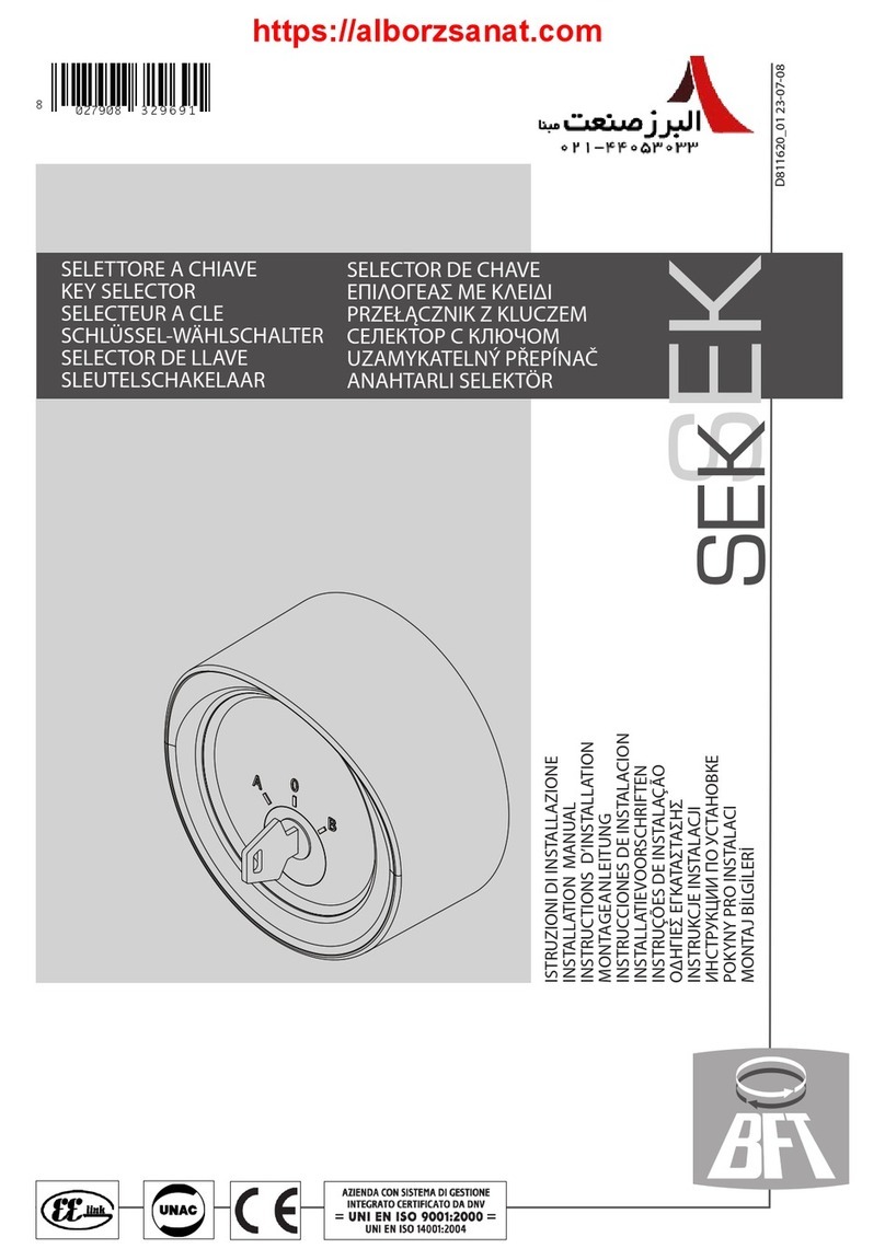 BFT SEK User manual