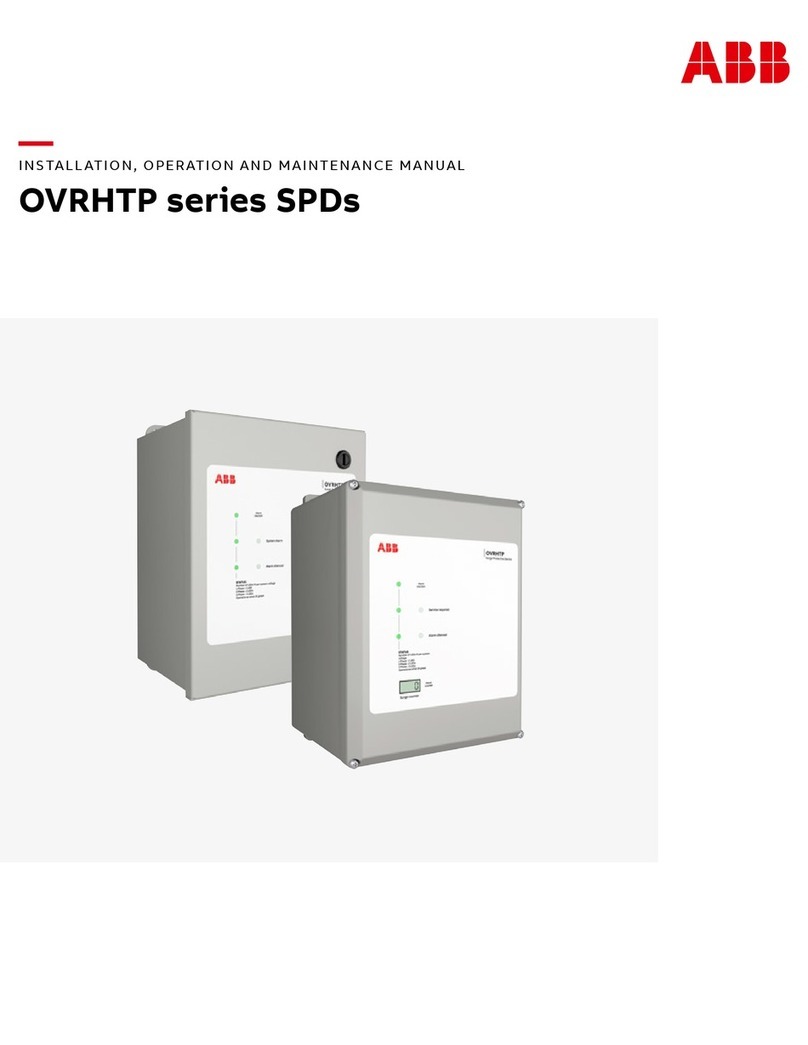 ABB OVRHTP Series Installation, operation and maintenance manual