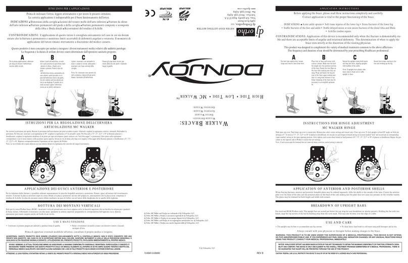 dj ortho DONJOY HIGH TIDE manual