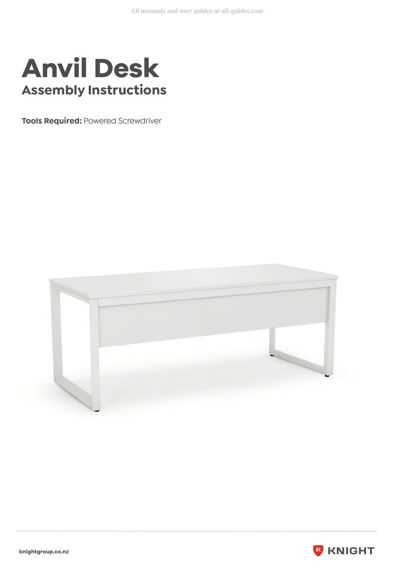 Knight Anvil Desk Assembly instructions Knight Anvil Desk Assembly instructions