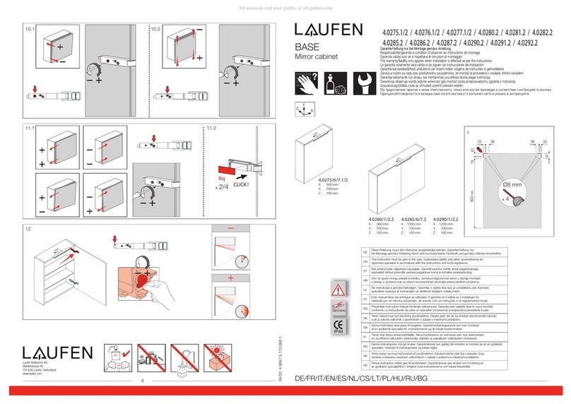 Laufen BASE 4.0275.1 installation instructions