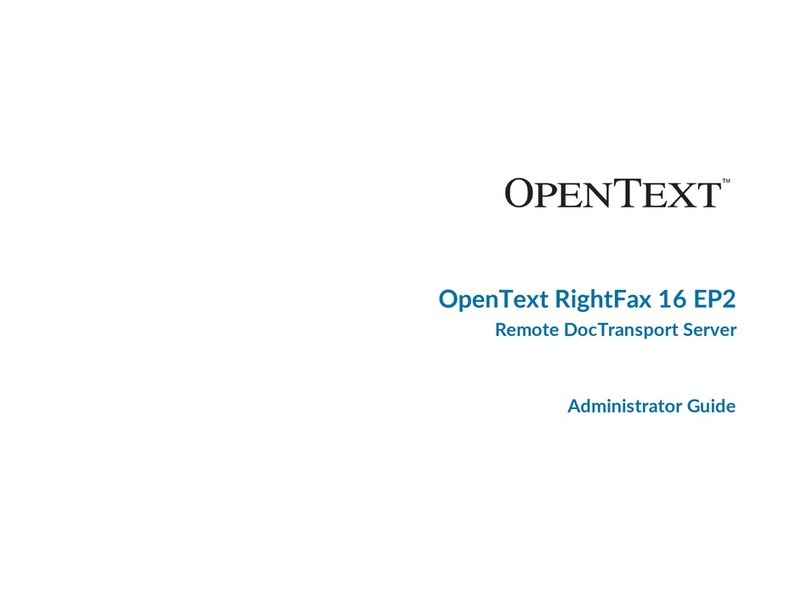 OPENTEXT RightFax 16 EP2 Administrator's guide