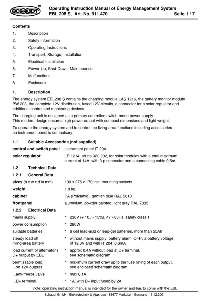 Schaudt EBL 208 S Operating instructions manual Schaudt EBL 208 S Operating instructions manual