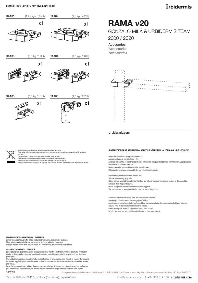 urbidermis RAMA v20 2000 Safety instruction
