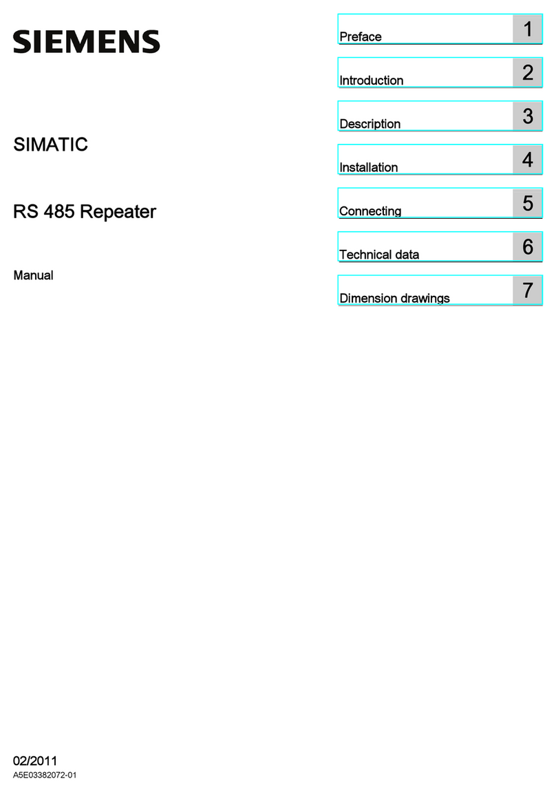 Siemens RS-485 User manual