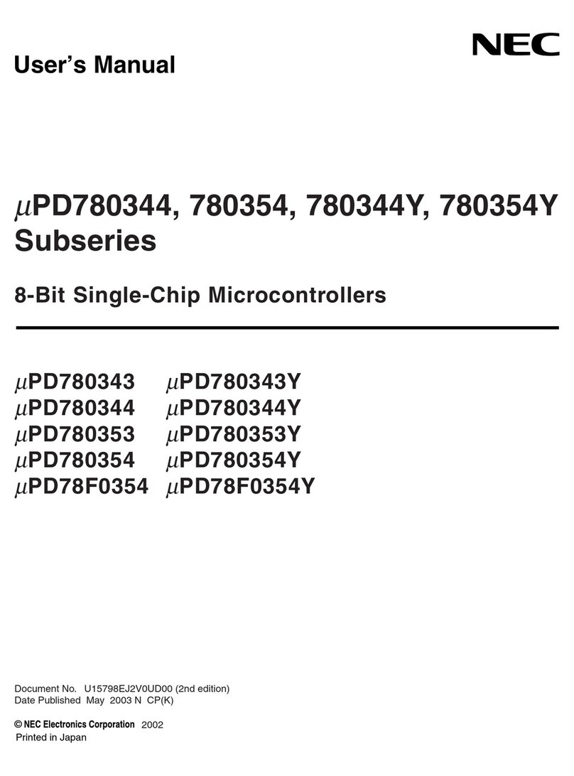 NEC mPD780344 Series User manual