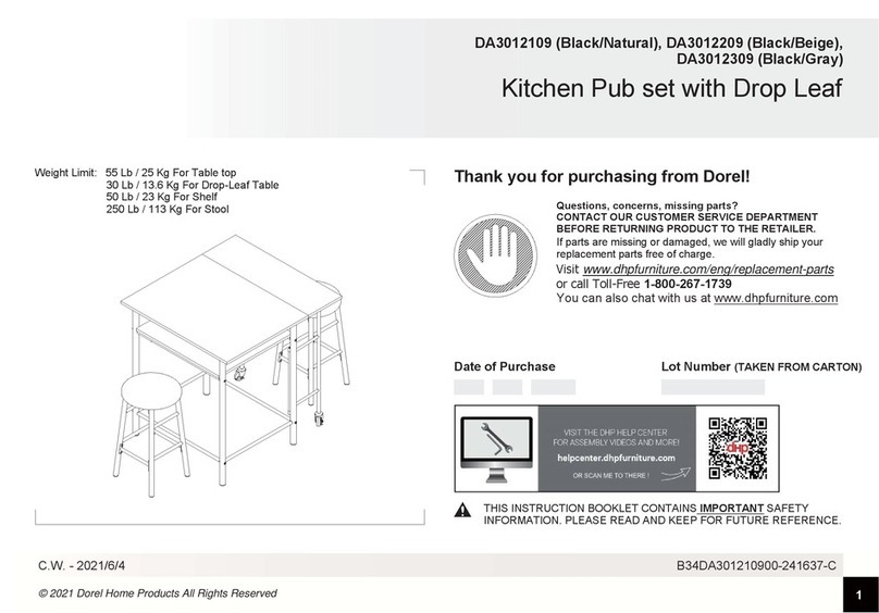 Dorel Home Products DA3012109 User manual