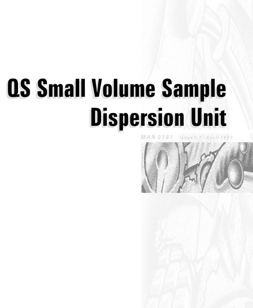 Malvern Instruments Mastersizer X User manual