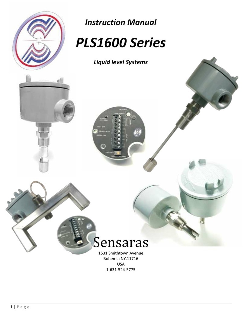 sensaras PLS1600 Series instruction manual