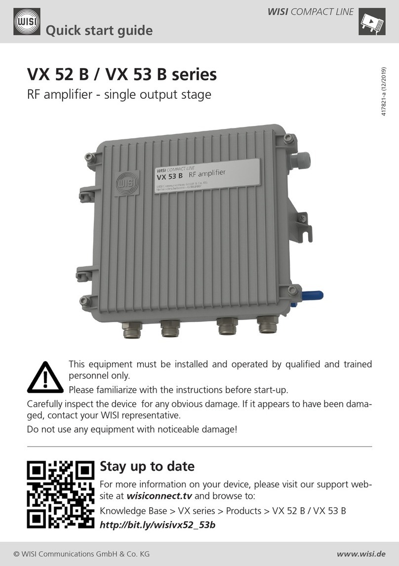 Wisi VX 52 B Series quick start guide