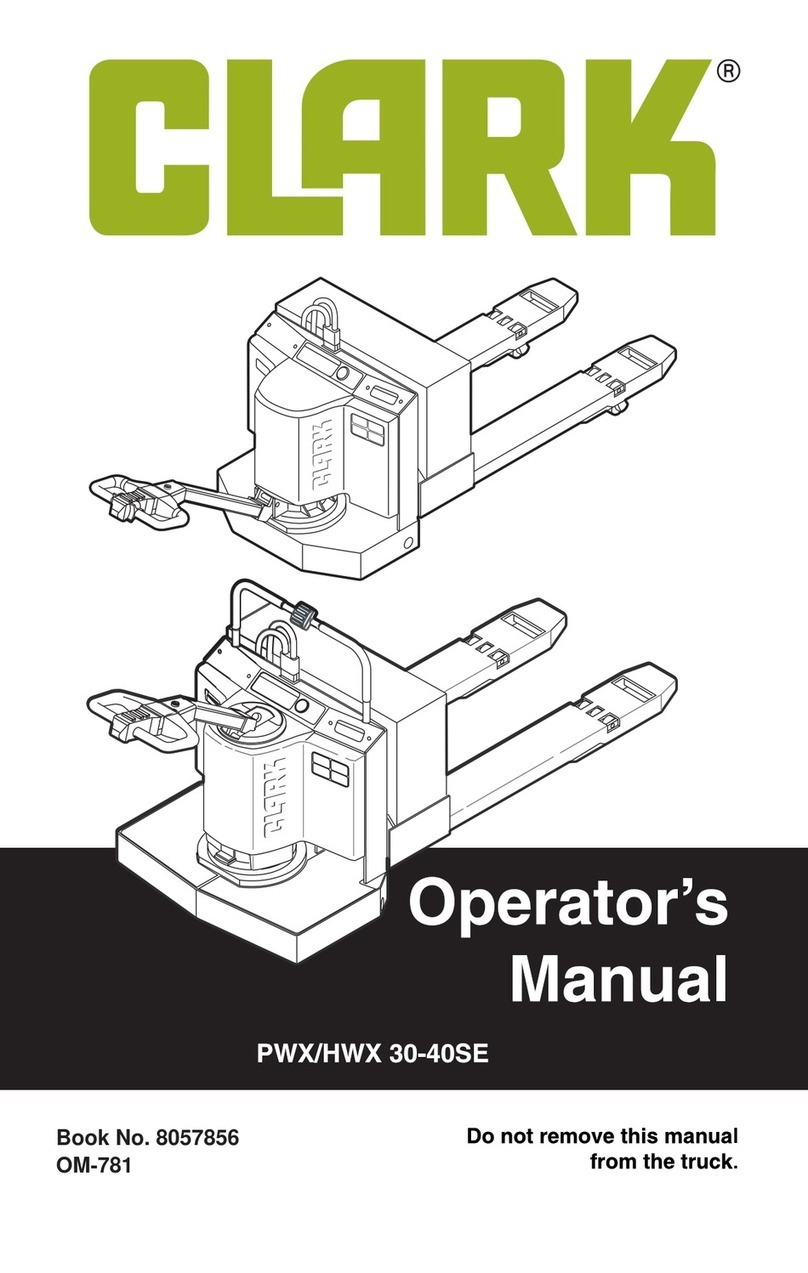 Clark PWX30SE Operator's manual
