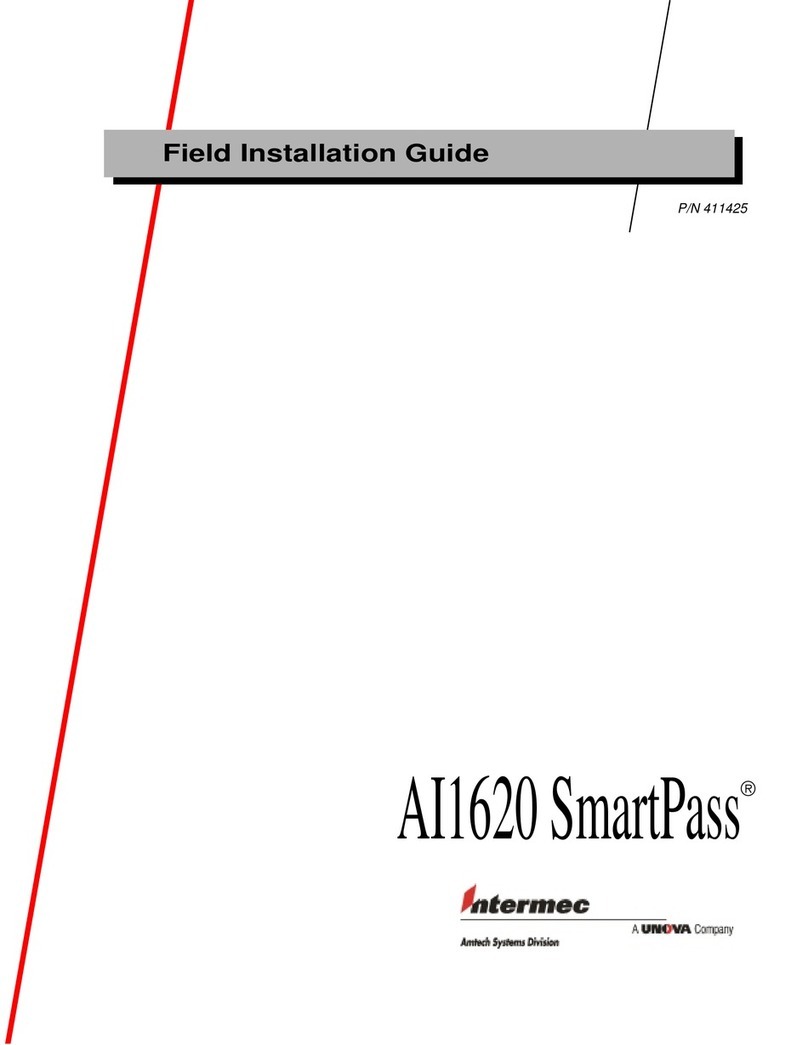 Unova Intermec SmartPass AI1620 Field installation guide