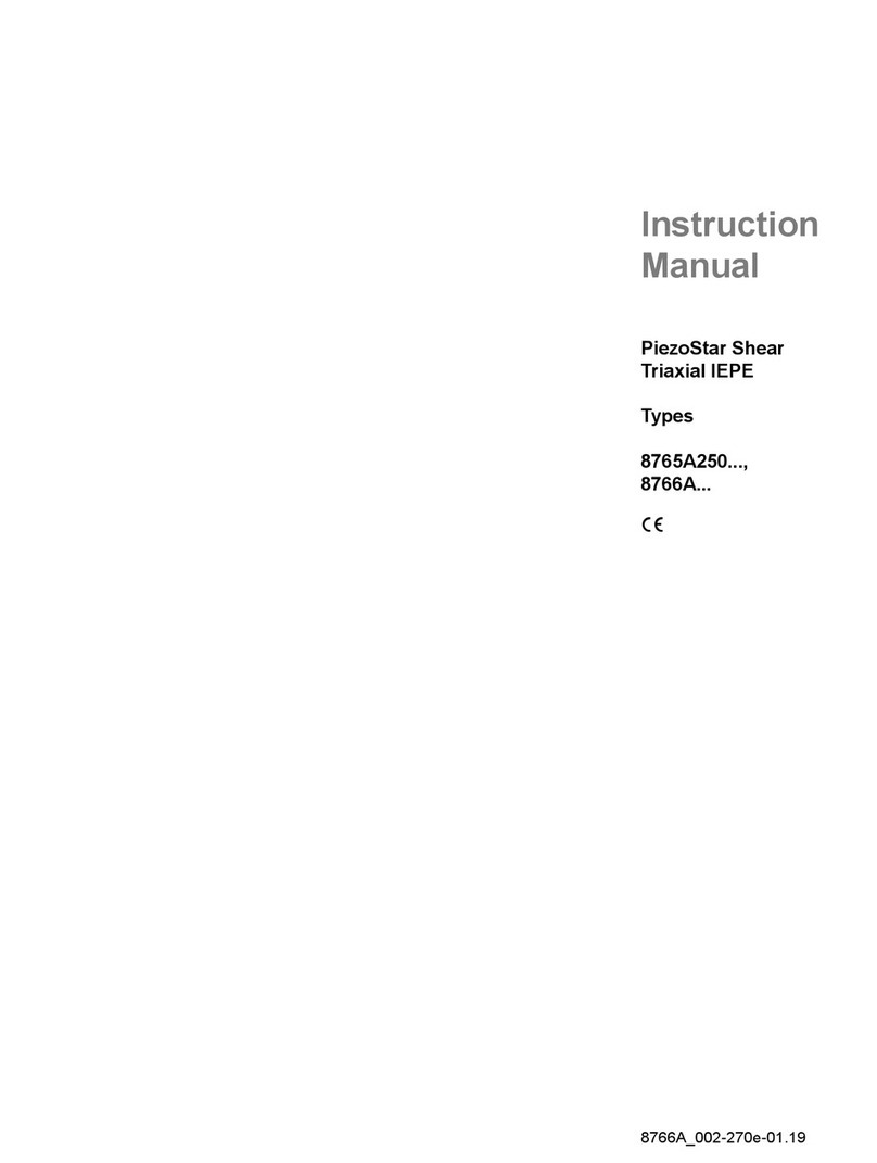 Kistler 8765A250 Series instruction manual