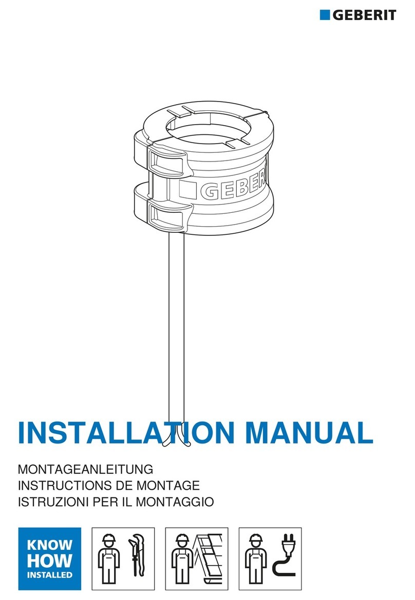Geberit Pluvia installation manual Geberit Pluvia installation manual