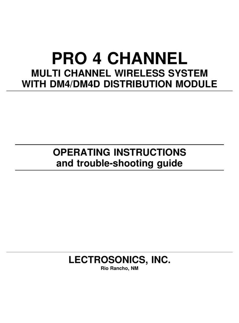 Lectrosonics PRO 4 CHANNEL User manual