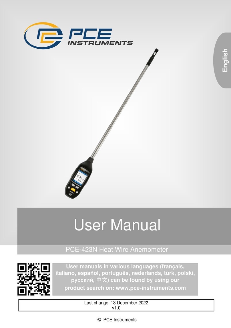 PCE Instruments PCE-423N User manual PCE Instruments PCE-423N User manual