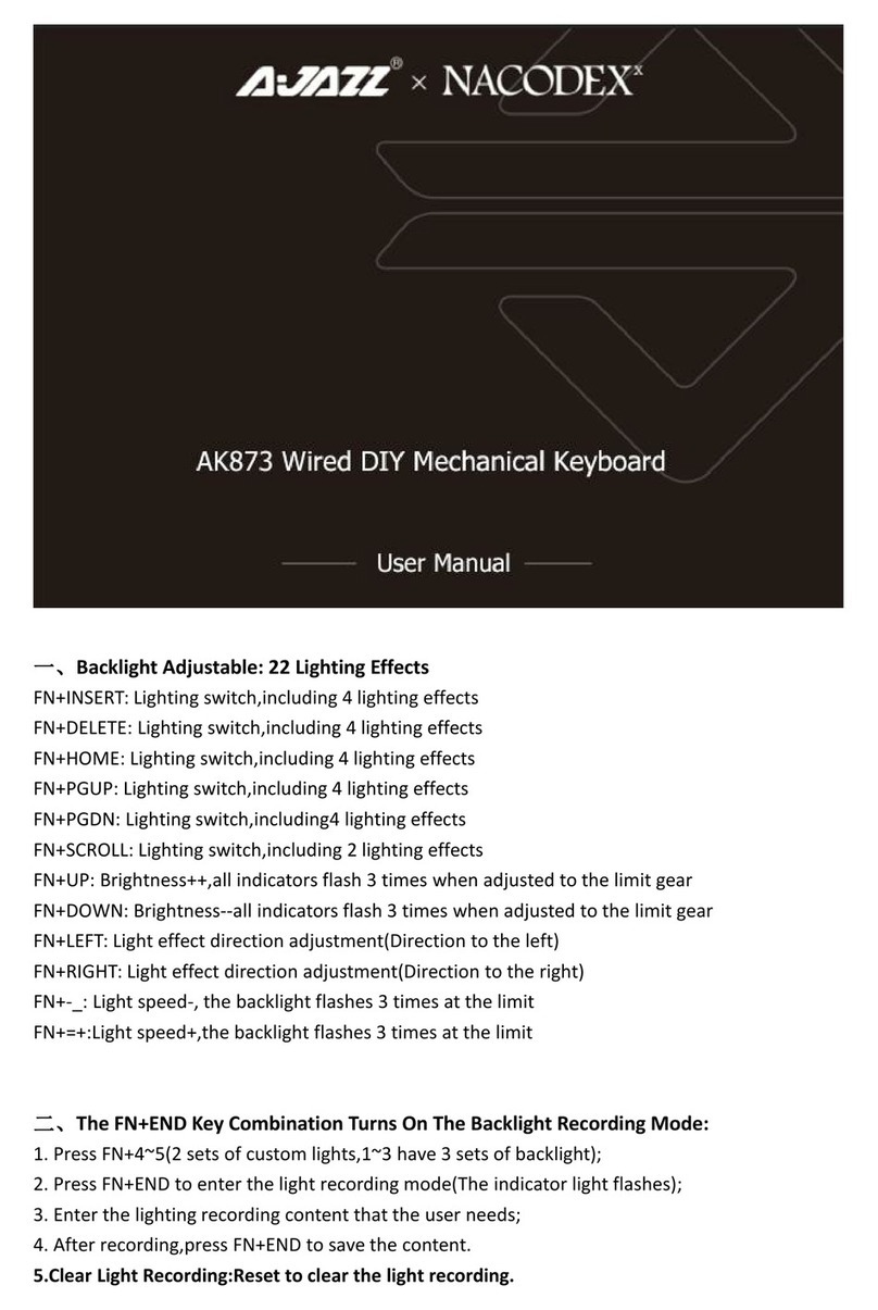 AJAZZ NACODEX AK873 User manual