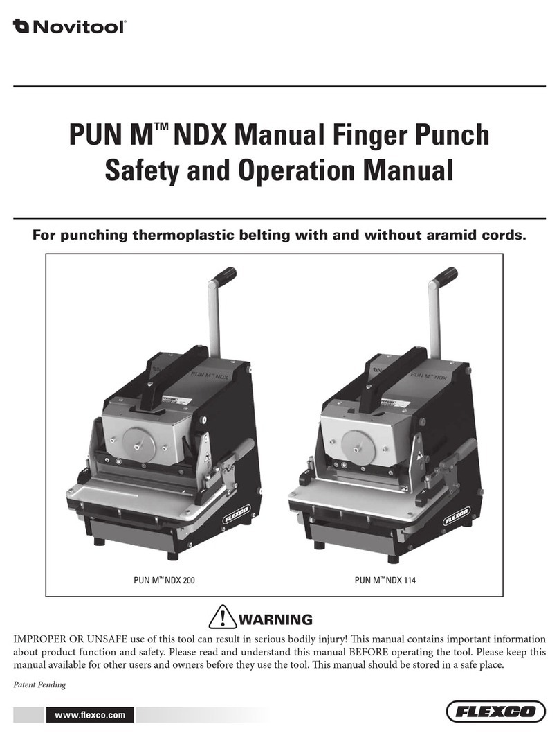 flexo Novitool PUN M NDX Safety and operation manual
