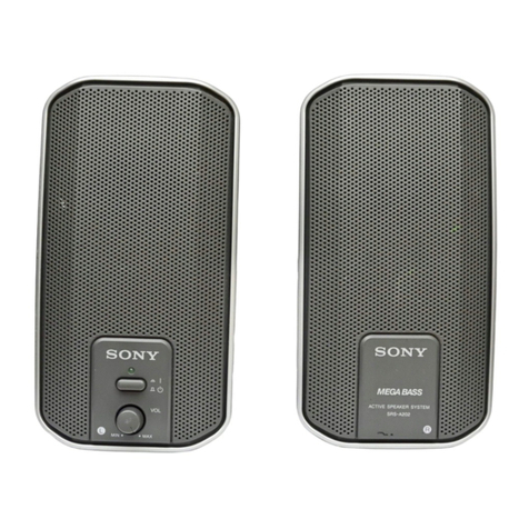 Sony SRS-A202 User manual Sony SRS-A202 User manual