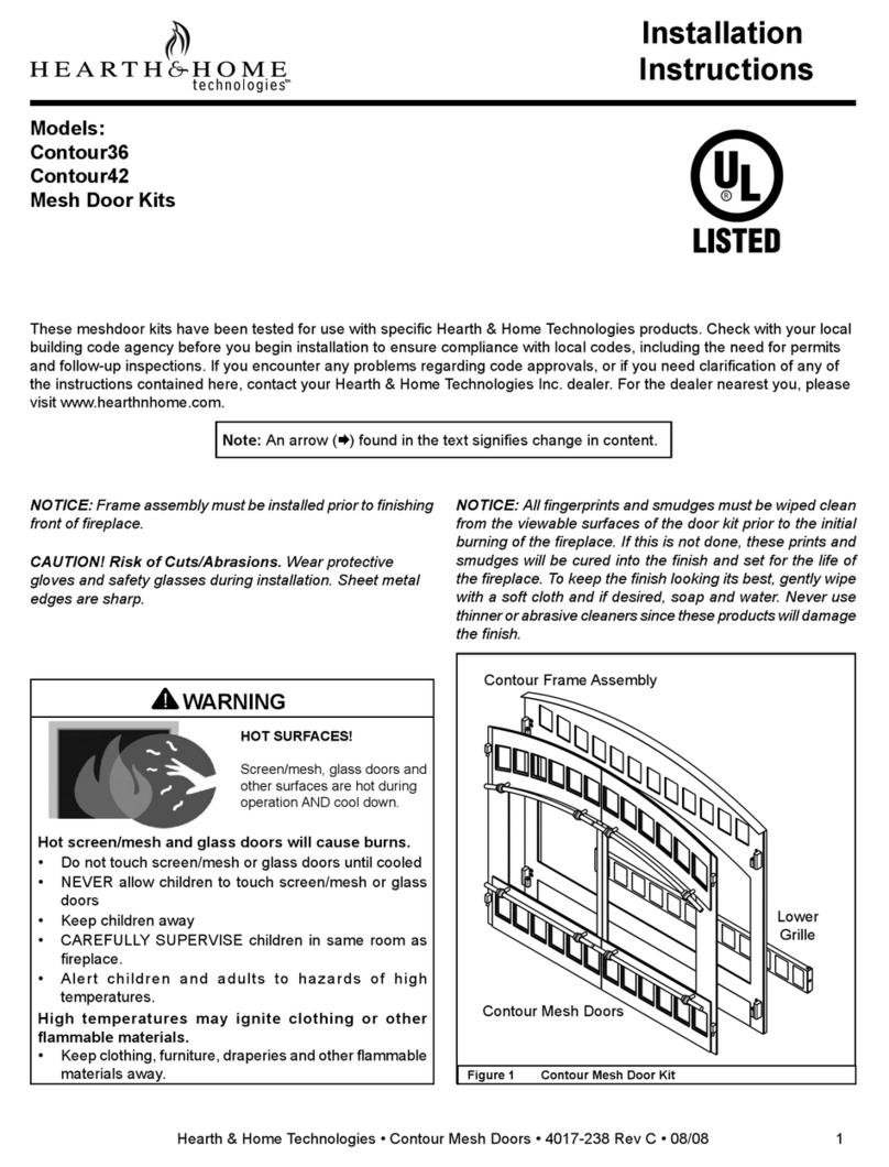 Hearth and Home Technologies Contour36 installation instructions