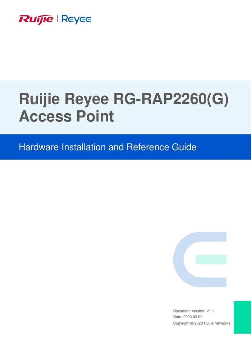 Ruijie Reyee RG-RAP2260(G) Installation and operating manual Ruijie Reyee RG-RAP2260(G) Installation and operating manual