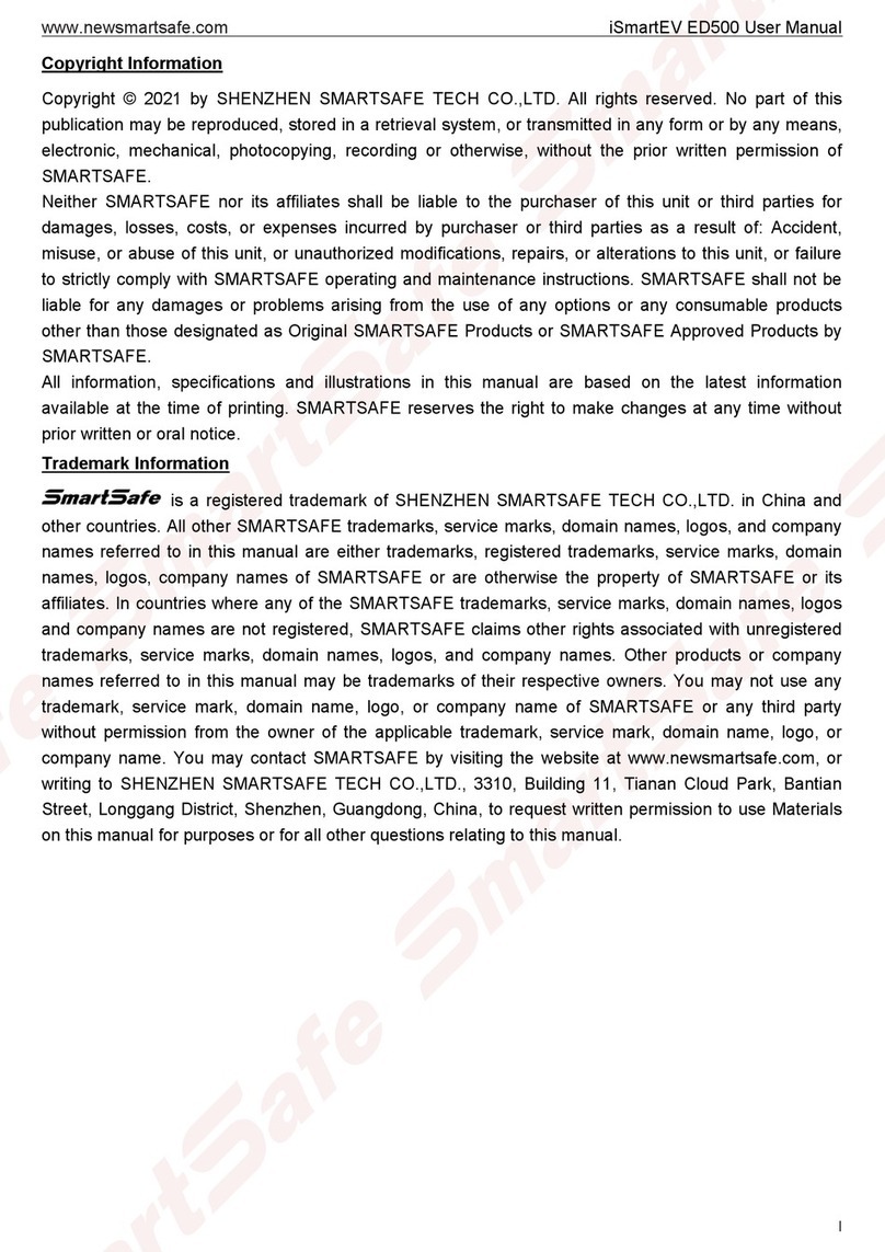 SmartSafe iSmartEV ED500 user manual