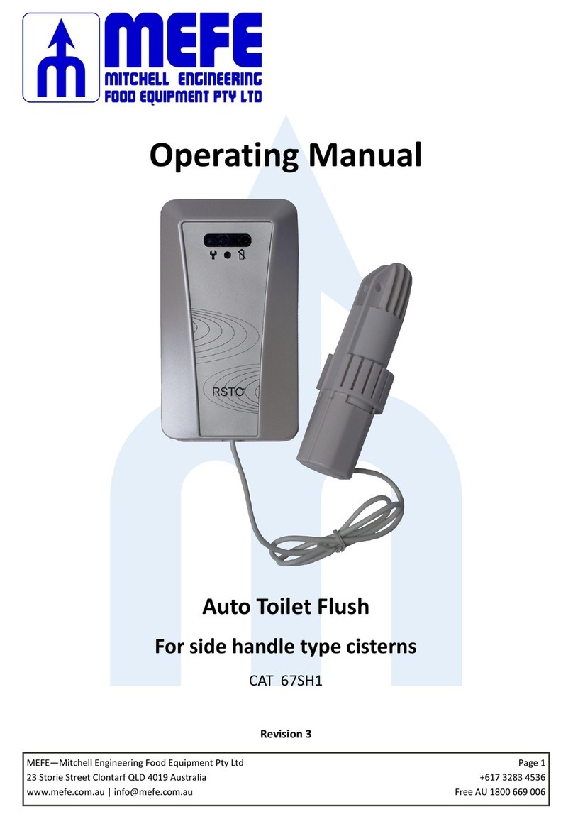 MEFE CAT 67SH1 operating manual