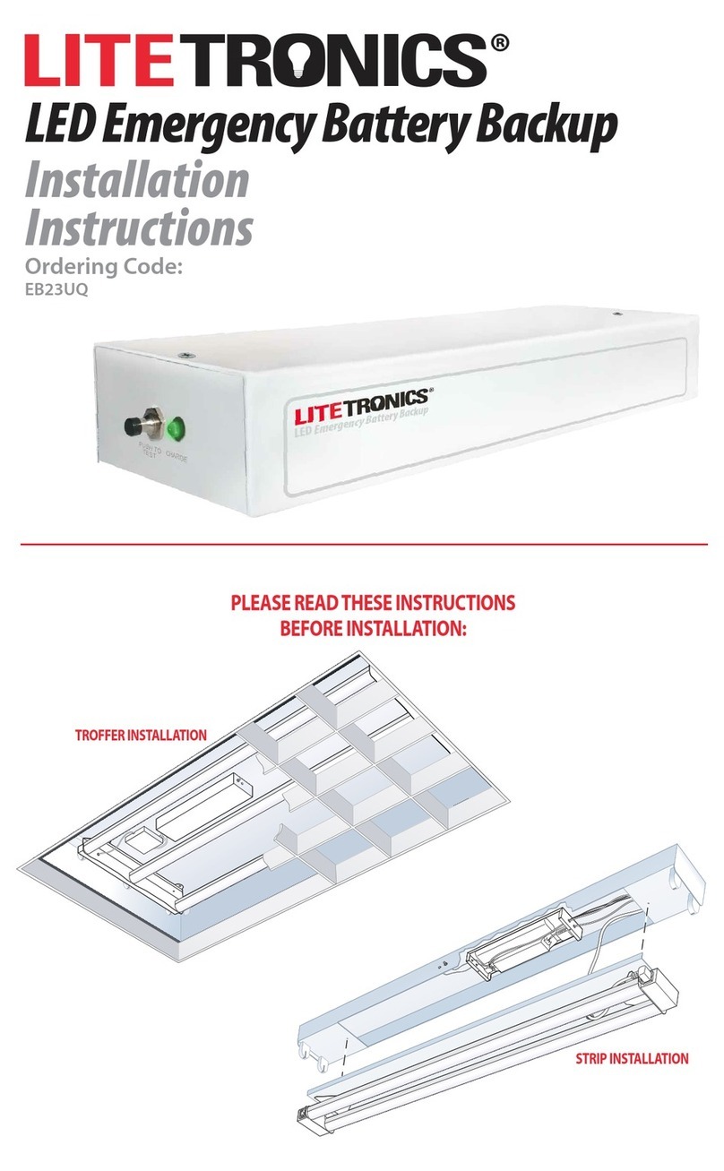 LITETRONICS EB23UQ installation instructions