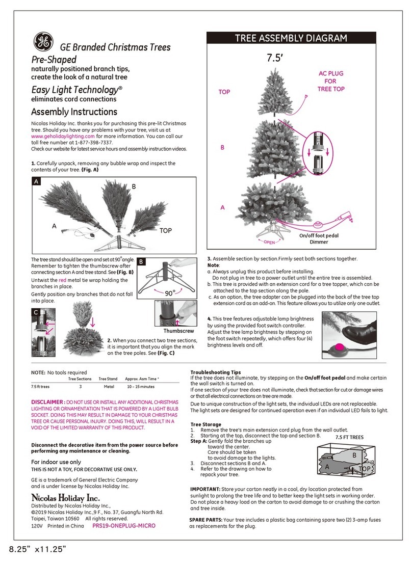 GE Just Cut Hampton's Spruce 18227 User manual