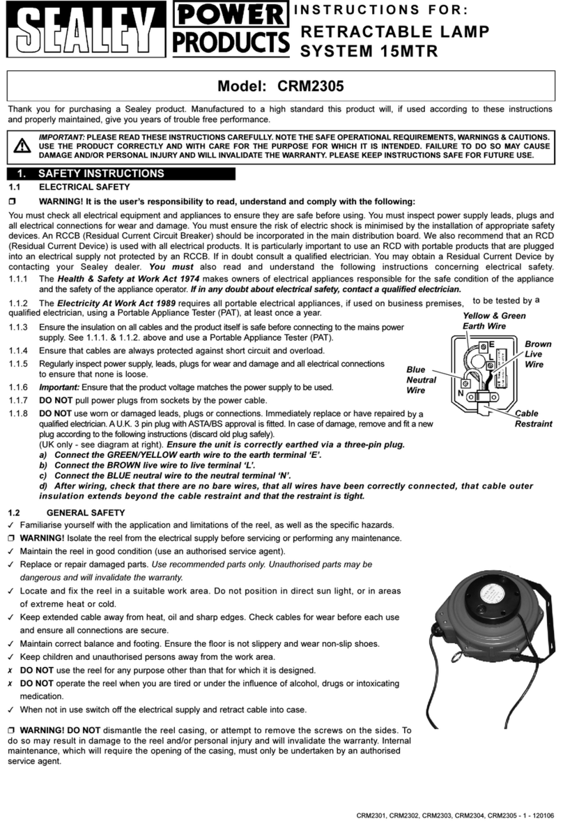 Sealey CRM2305 User manual