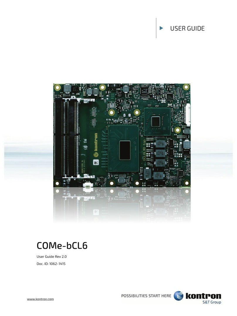 Kontron COMe-bCL6 User manual