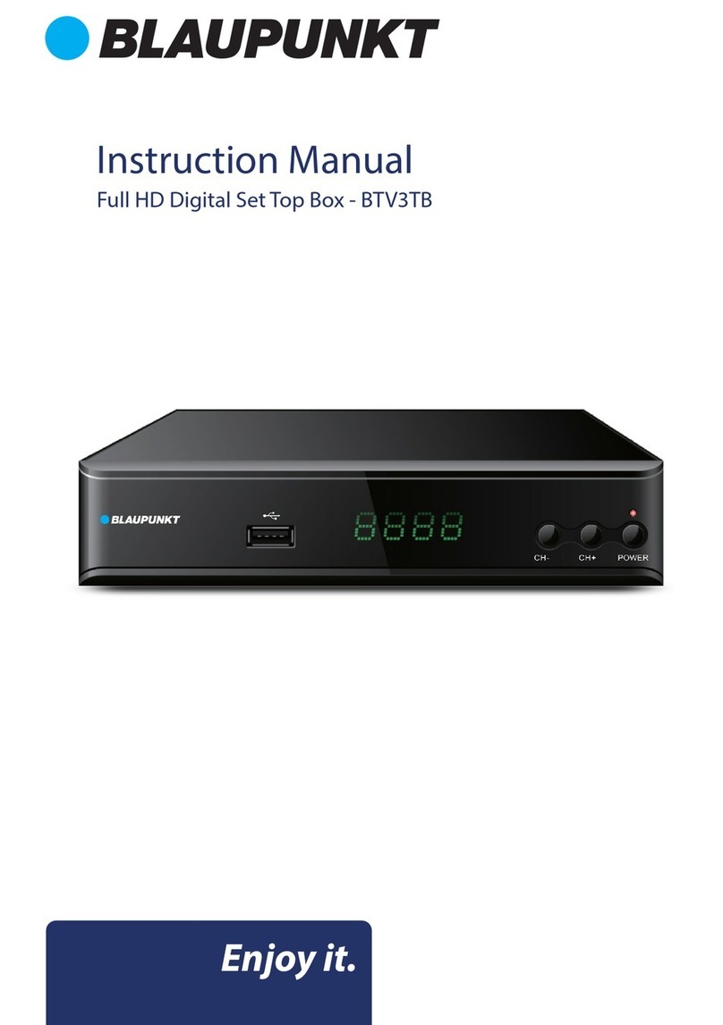 Blaupunkt BTV3TB instruction manual