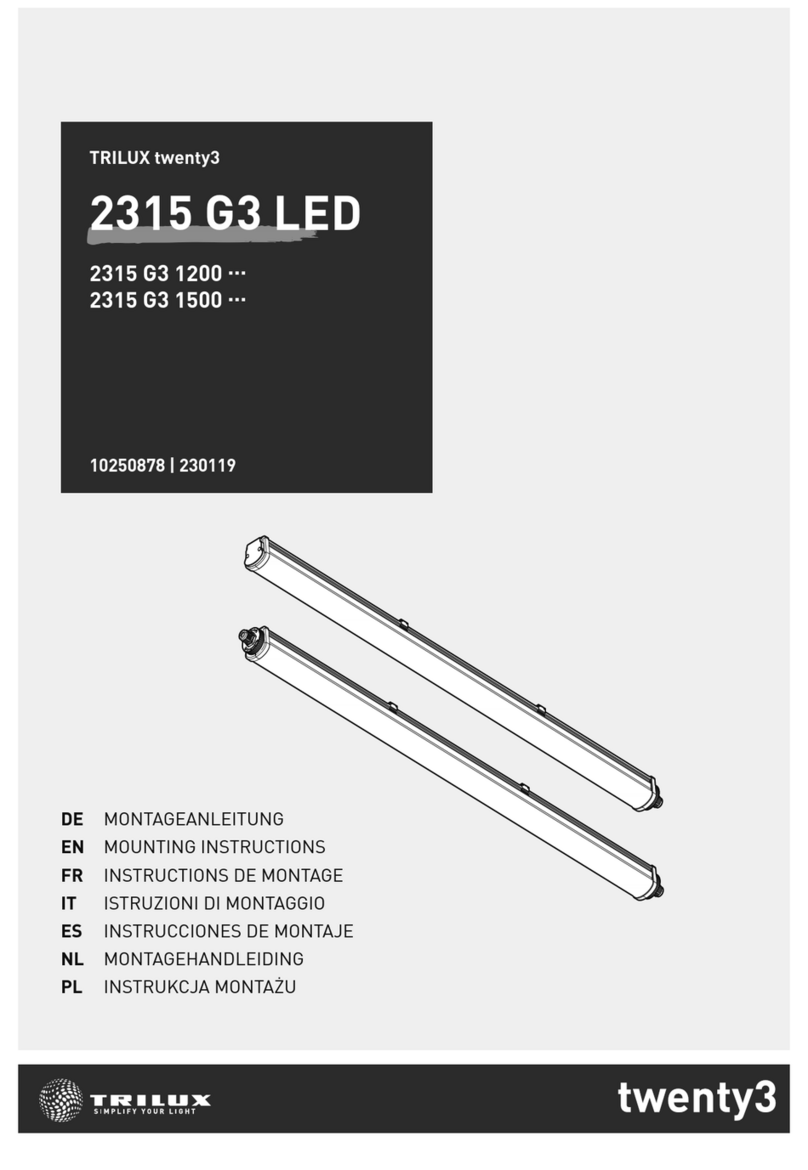 Trilux 2315 G3 LED Mounting instructions