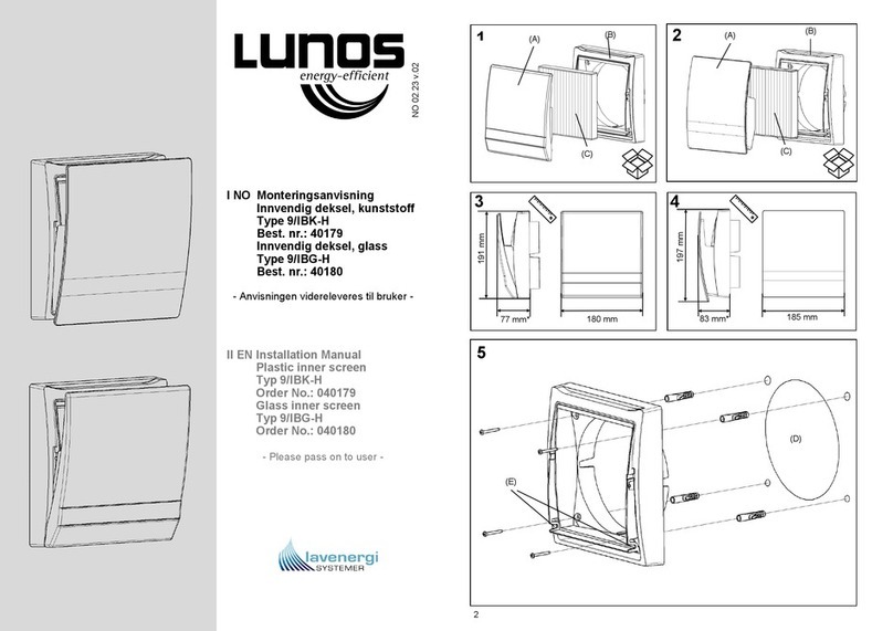 lavenergi SYSTEMER LUNOS 9/IBK-H installation manual