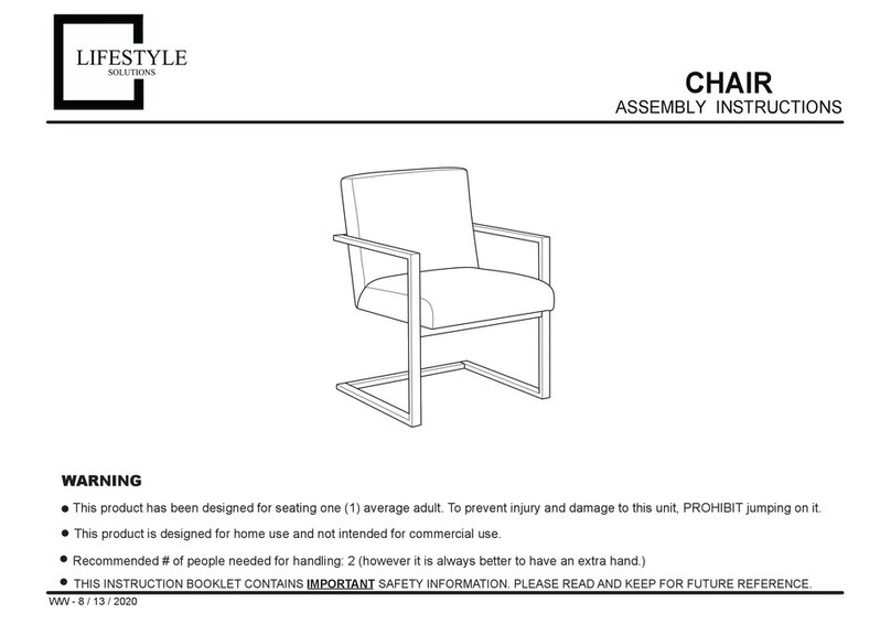 Lifestyle Solutions YA005C Assembly instructions